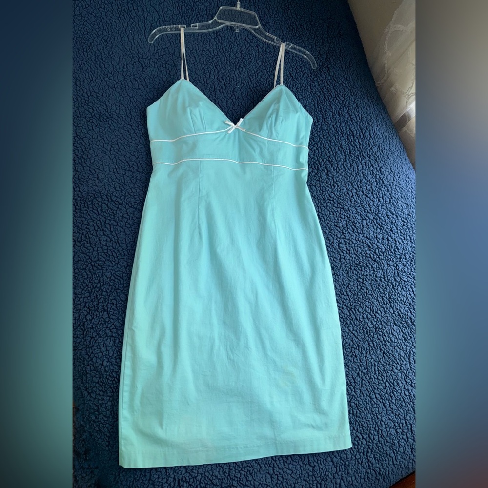 Express Aqua Blue Stretch Dress